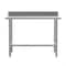 Flash Furniture Reese 430 Stainless Steel 18 Gauge 30-in x 48-in Table w/Adjustable Shelf and 4-in Backsplash NH-WT-3048-GG-B4-GG - alternate 2